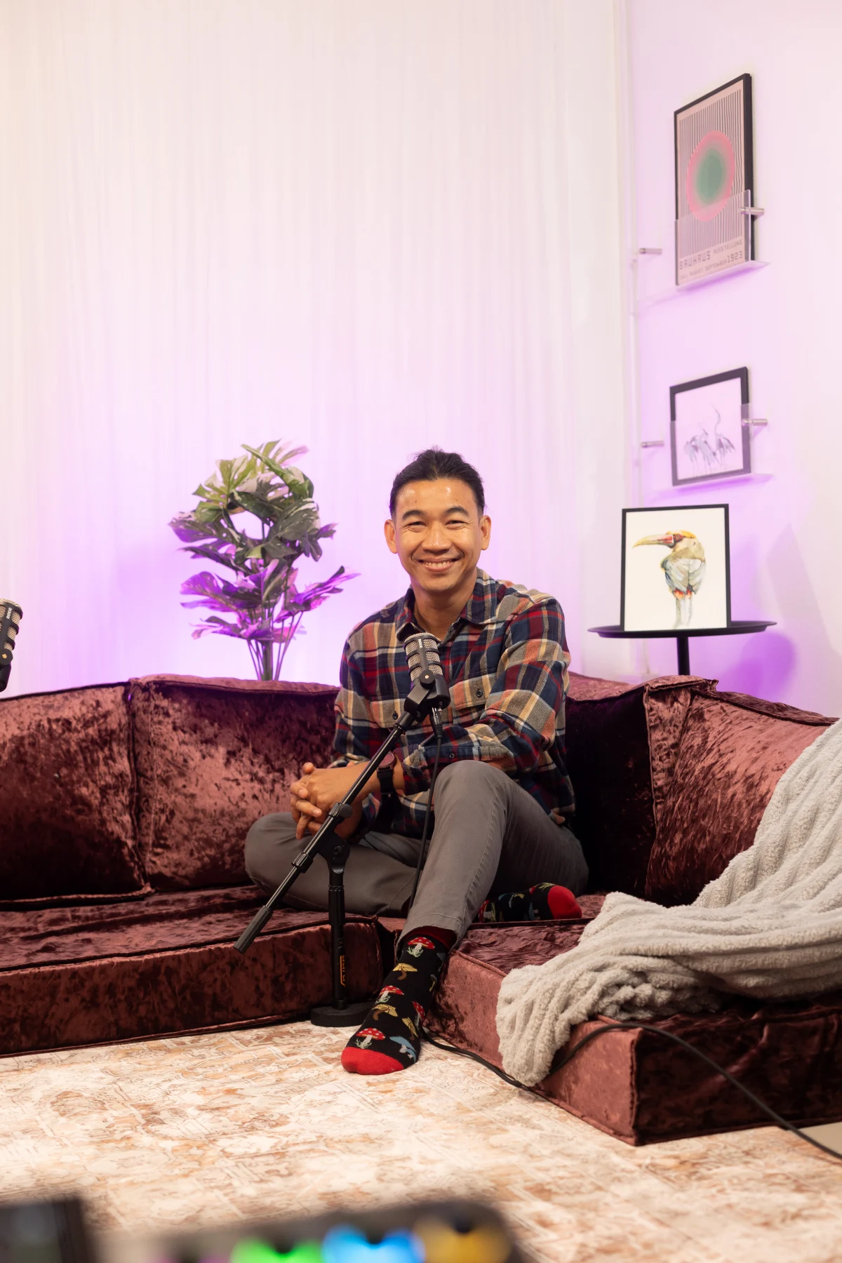 Modern creative headshot utilizing dynamic studio lighting meant for actors and creatives